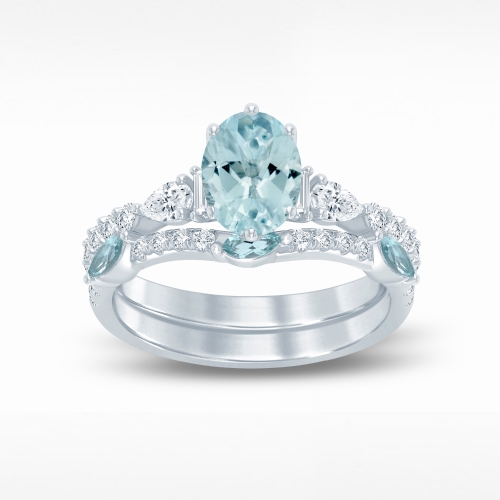 Find the perfect wedding band to pair with your gemstone engagement ring.
